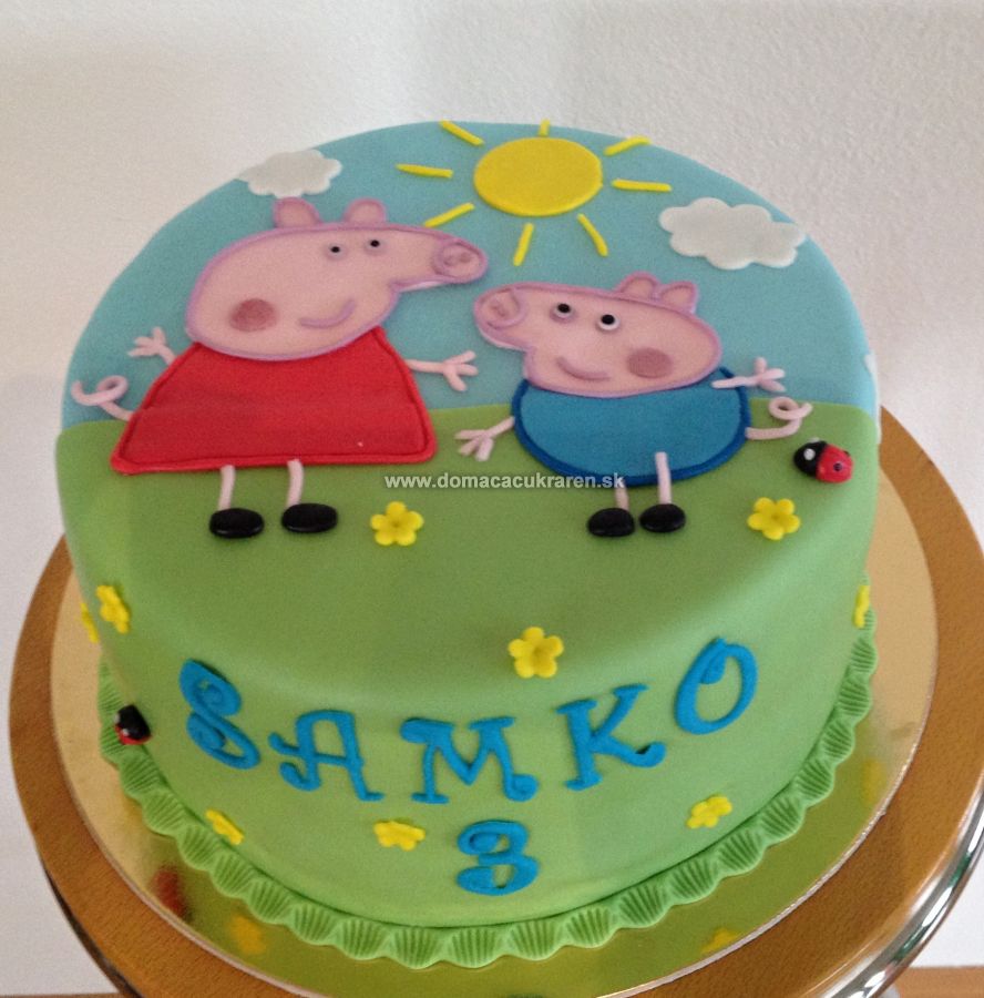 Torta Peppa Pig - SIESTA - domáca cukráreň