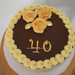 Čokoládovo - zlatá torta č. 1