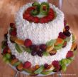 Dvojposchodová ovocná torta