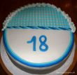 Bielo-modrá torta