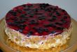 Jahodovo - čučoriedková torta