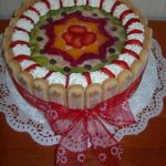 Ovocná torta s piškótami č. 2