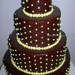 Čokoládová svadobná torta