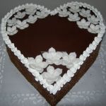 Čokoládové svadobné srdce
