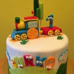 Pestrá torta s vláčikom č. 1