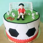 Torta s bránkou a futbalistom č. 1
