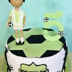 Torta s futbalistom a číslom