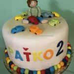 Torta s chlapcom a autíčkami