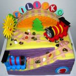 Torta s vláčikmi Thomas č. 2