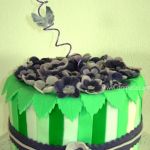 Zeleno-fialová torta